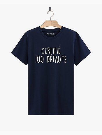 T-shirt Homme - CERTIFIE 100 DEFAUTS