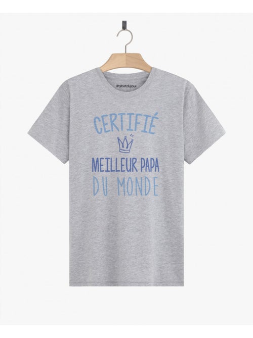 T-shirt Homme - CERTIFIE MEILLEUR PAPA - Kiabi T-shirt Homme - CERTIFIE MEILLEUR PAPA - Kiabi