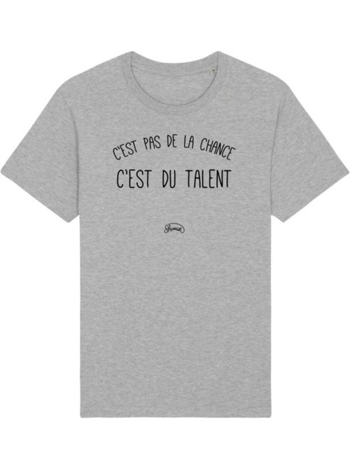 T-shirt Homme - C'EST PAS DE LA CHANCE C'EST DU TALENT - Kiabi