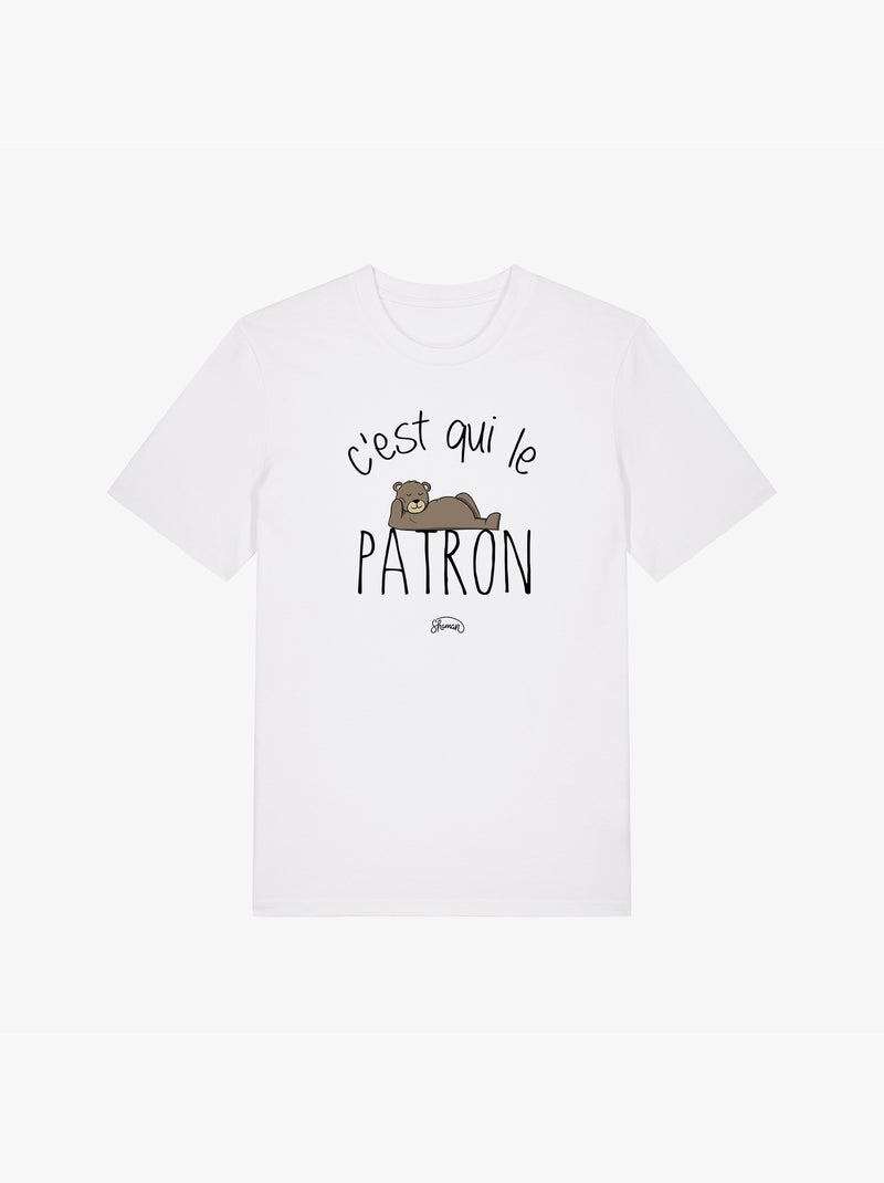 T-shirt Homme - C'EST QUI LE PATRON Blanc - Kiabi