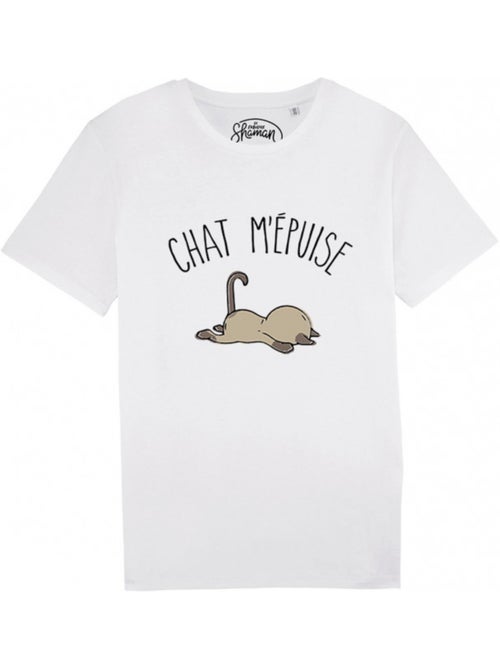 T-shirt Homme - CHAT M'EPUISE - Kiabi