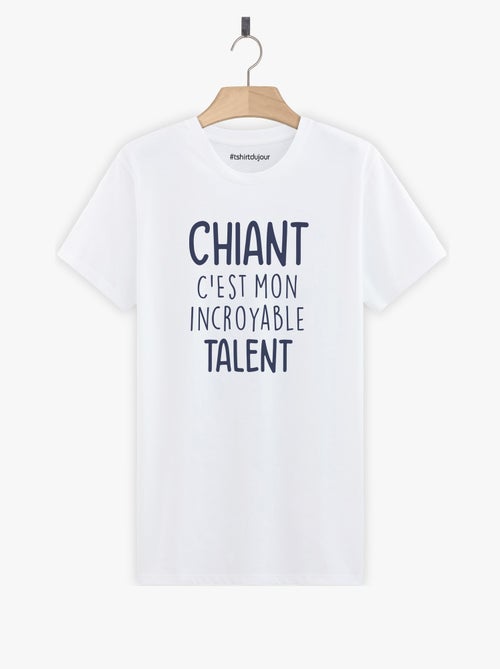 T-shirt Homme - CHIANT C'EST MON INCROYABLE TALENT - Kiabi T-shirt Homme - CHIANT C'EST MON INCROYABLE TALENT - Kiabi
