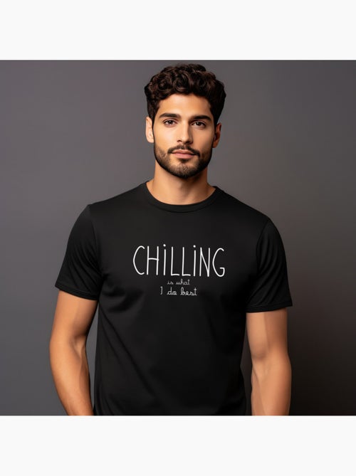 T-shirt Homme - CHILLING IS WHAT I DO BEST - Kiabi