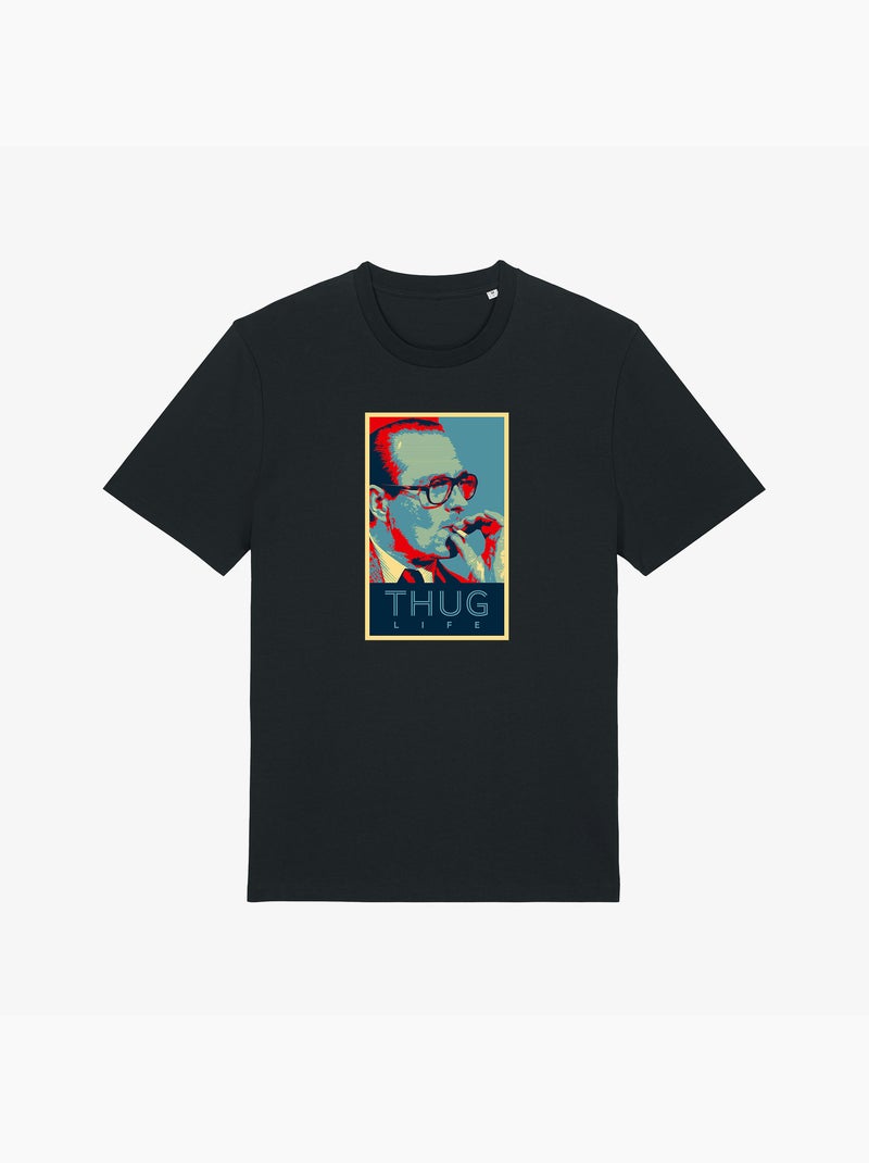 T-shirt Homme - CHIRAC THUG LIFE Noir - Kiabi