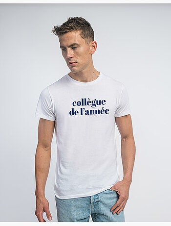 T-shirt Homme - COLLÈGUE DE L'ANNÉE BLEU