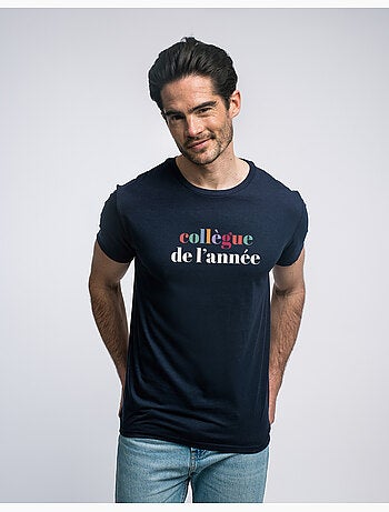 T-shirt Homme - COLLÈGUE DE L'ANNÉE COLORÉ