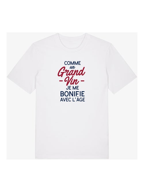 T-shirt Homme - COMME UN GRAND VIN JE ME BONIFIE AVEC L'ÂGE WAF - Kiabi T-shirt Homme - COMME UN GRAND VIN JE ME BONIFIE AVEC L'ÂGE WAF - Kiabi