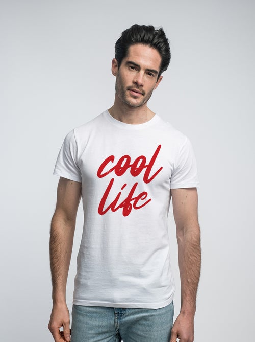 T-shirt Homme - COOL LIFE WAF - Kiabi T-shirt Homme - COOL LIFE WAF - Kiabi