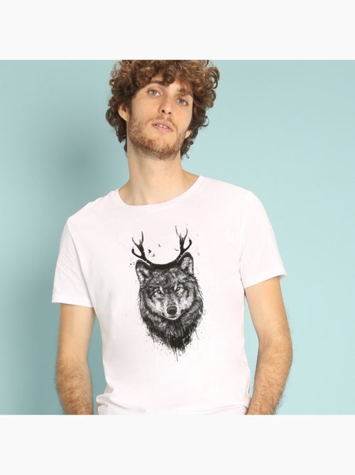 T-shirt Homme - DEER WOLF - Kiabi