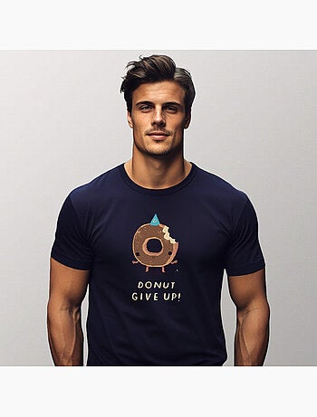 T-shirt Homme - DONUT GIVE UP