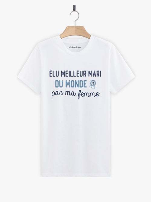 T-shirt Homme - ÉLU MEILLEUR MARI DU MONDE - Kiabi T-shirt Homme - ÉLU MEILLEUR MARI DU MONDE - Kiabi