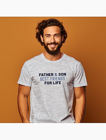 T-shirt Homme - FATHER AND SON BEST FRIENDS FOR LIFE