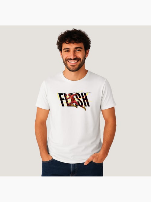 T-shirt Homme - FLASH BLACK SAVING THE FUTURE AND PAST - Kiabi
