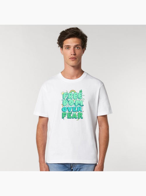 T-shirt Homme - FREEDOM OVER FEAR - Kiabi T-shirt Homme - FREEDOM OVER FEAR - Kiabi