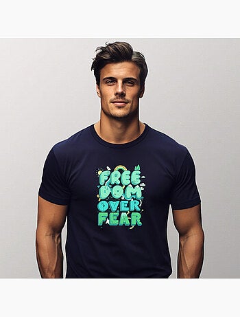 T-shirt Homme - FREEDOM OVER FEAR