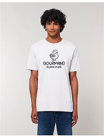 T-shirt homme - gourmand de pere en fils