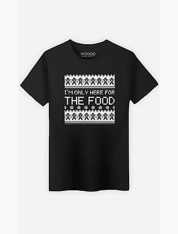T-shirt Homme - I M ONLY HERE FOR THE FOOD
