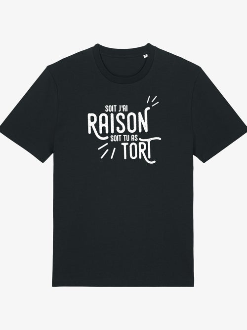 T-shirt Homme - J'AI RAISON TU AS TORT - Kiabi