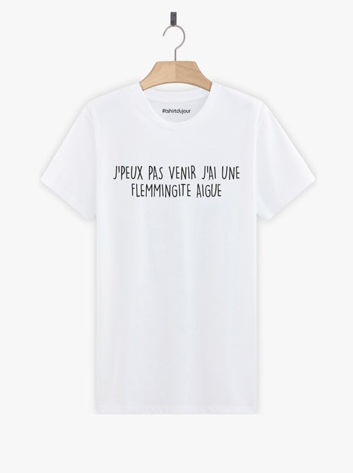 T-shirt Homme - J'AI UNE FLEMMINGITE AIGUE - Kiabi T-shirt Homme - J'AI UNE FLEMMINGITE AIGUE - Kiabi