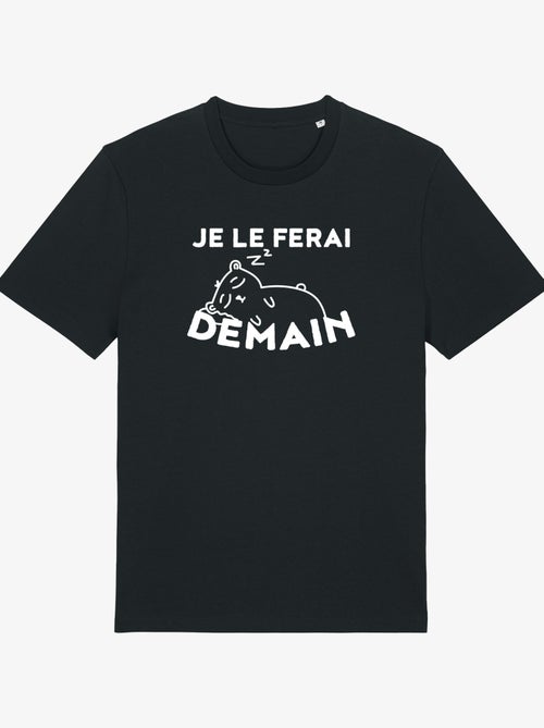 T-shirt Homme - JE LE FERAI DEMAIN - Kiabi