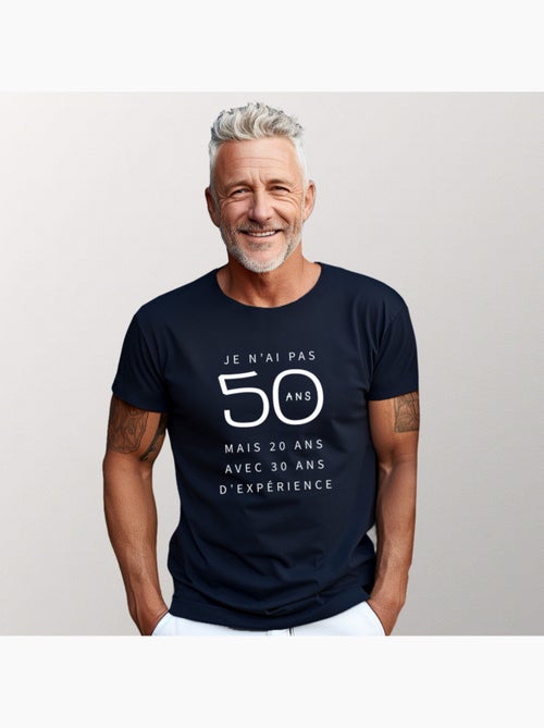 T-shirt Homme - JE N'AI PAS 50 ANS MAIS 20 ANS AVEC 30 ANS D'EXPERIENCE WAF - Kiabi