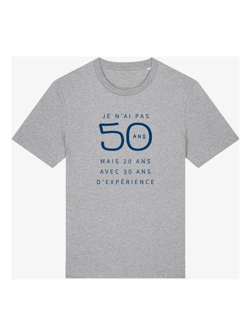 T-shirt Homme - JE N'AI PAS 50 ANS MAIS 20 ANS AVEC 30 ANS D'EXPERIENCE WAF - Kiabi T-shirt Homme - JE N'AI PAS 50 ANS MAIS 20 ANS AVEC 30 ANS D'EXPERIENCE WAF - Kiabi