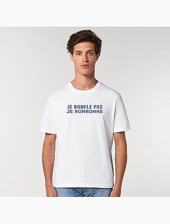 T-shirt homme - je ne ronfle pas je ronronne