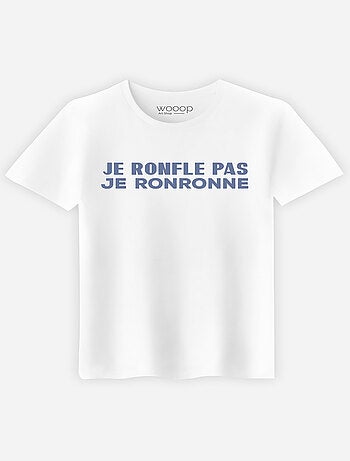 T-shirt homme - je ne ronfle pas je ronronne