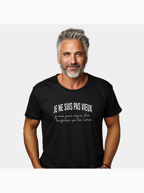 T-shirt Homme - JE NE SUIS PAS VIEUX, JE SUIS JEUNE DEPUIS PLUS LONGTEMPS QUE LES AUTRES - Kiabi T-shirt Homme - JE NE SUIS PAS VIEUX, JE SUIS JEUNE DEPUIS PLUS LONGTEMPS QUE LES AUTRES - Kiabi