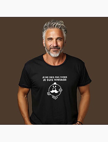 T-shirt Homme - JE NE SUIS PAS VIEUX JE SUIS VINTAGE