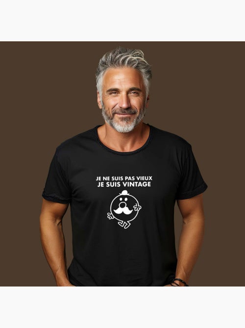 T-shirt Homme - JE NE SUIS PAS VIEUX JE SUIS VINTAGE - Kiabi