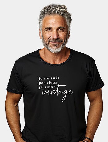T-shirt Homme - JE NE SUIS PAS VIEUX JE SUIS VINTAGE