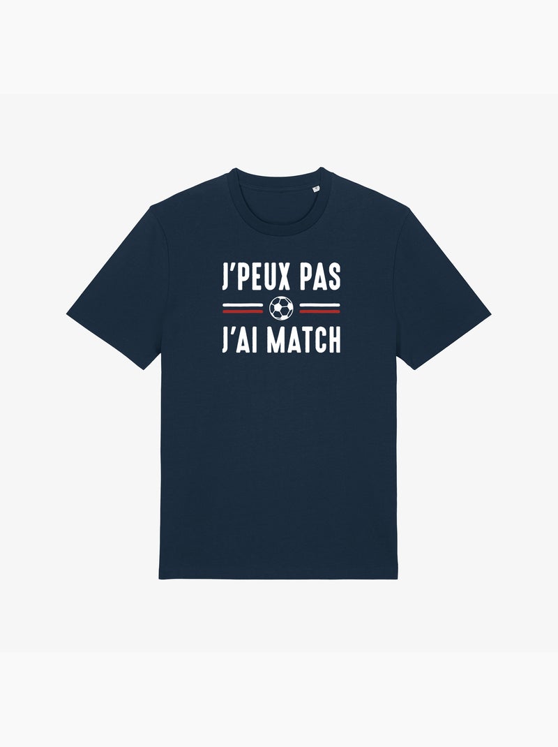 T-shirt Homme - JE PEUX PAS J'AI MATCH Bleu marine - Kiabi