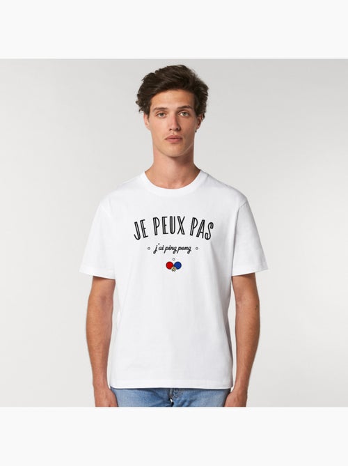 T-shirt Homme - JE PEUX PAS J'AI PING PONG - Kiabi T-shirt Homme - JE PEUX PAS J'AI PING PONG - Kiabi