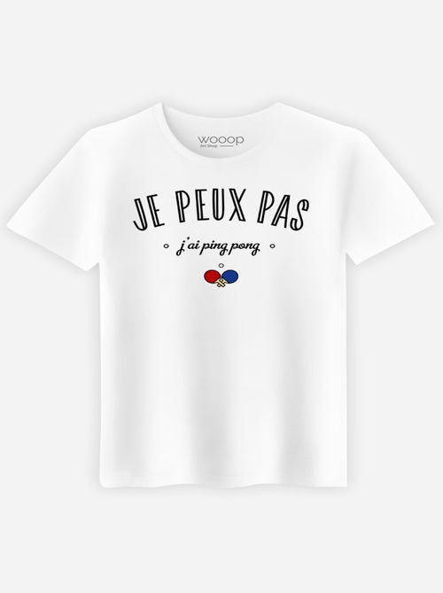 T-shirt Homme - JE PEUX PAS J'AI PING PONG - Kiabi T-shirt Homme - JE PEUX PAS J'AI PING PONG - Kiabi