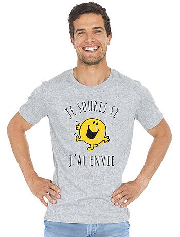 T-shirt Homme - JE SOURIS SI J'AI ENVIE