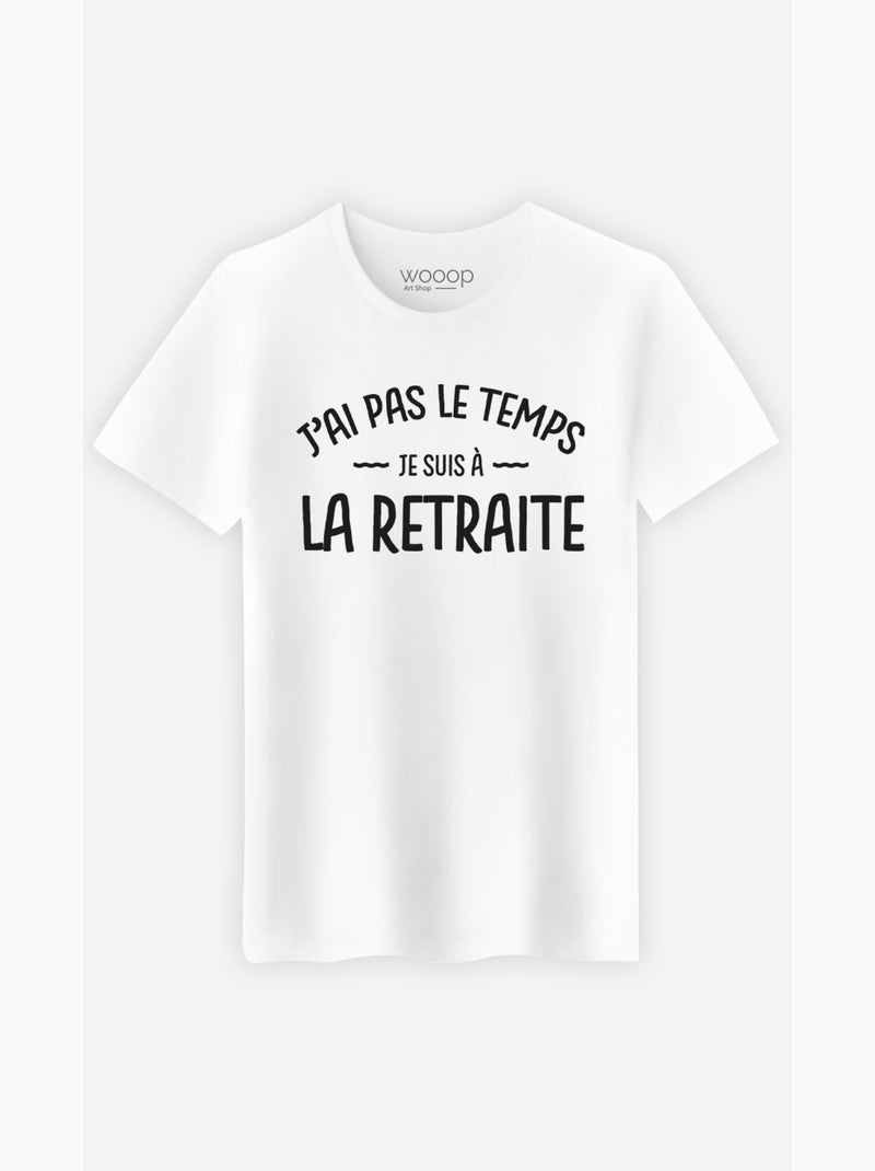 T-shirt Homme - JE SUIS A LA RETRAITE Blanc - Kiabi