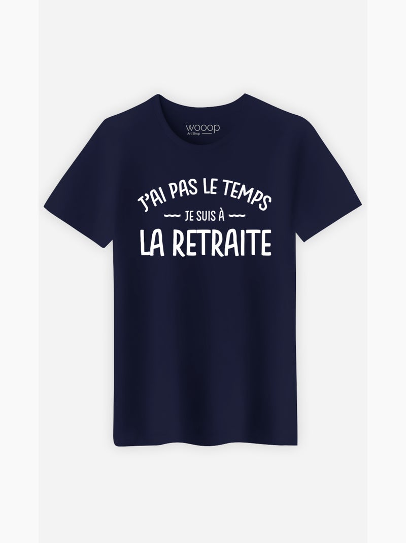 T-shirt Homme - JE SUIS A LA RETRAITE Bleu marine - Kiabi