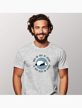 T-shirt Homme - JE SUIS DEJA EN RETARD