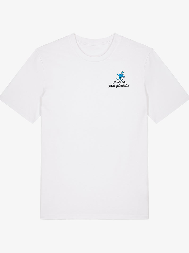 T-shirt Homme - JE SUIS UN PAPA QUI DECHIRE COEUR Blanc - Kiabi