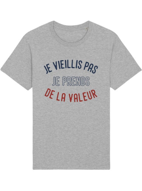 T-shirt Homme - JE VIEILLIS PAS JE PRENDS DE LA VALEUR ENKR - Kiabi