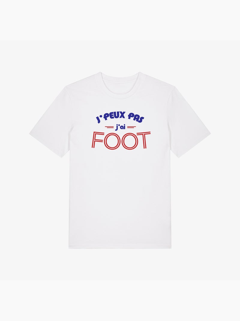 T-shirt Homme - J'PEUX PAS J'AI FOOT Blanc - Kiabi