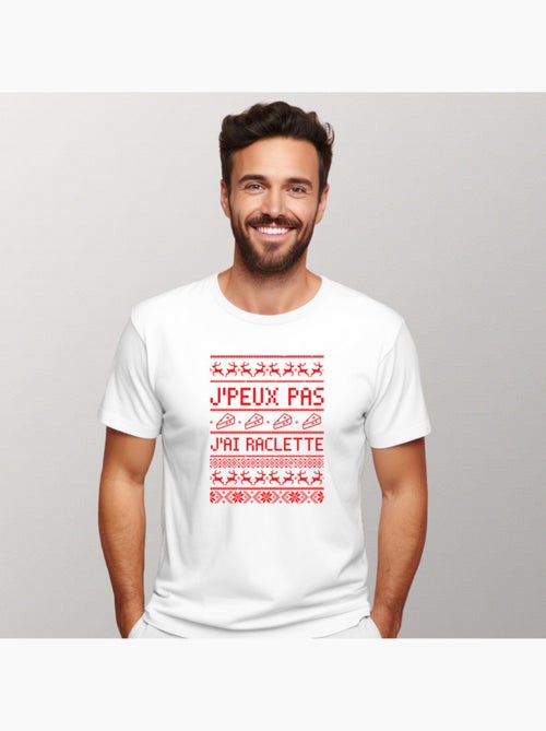 T-shirt Homme - J'PEUX PAS J'AI RACLETTE - Kiabi T-shirt Homme - J'PEUX PAS J'AI RACLETTE - Kiabi