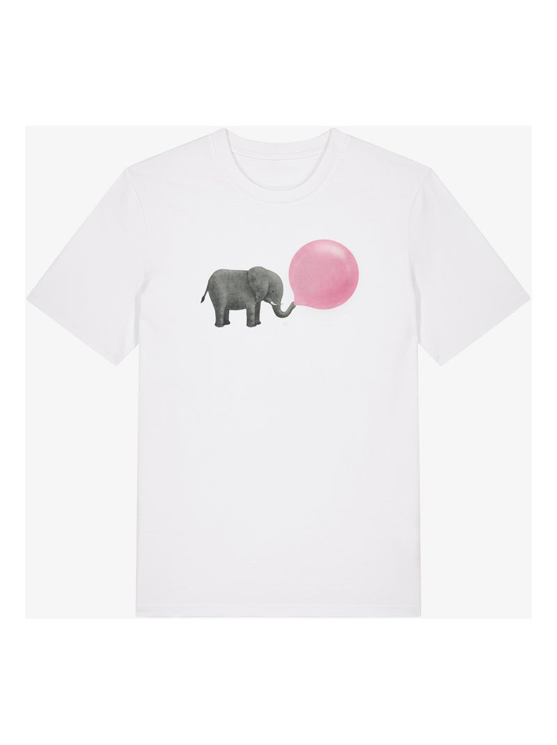 T-shirt Homme - JUMBO BUBBLE GUM Blanc - Kiabi