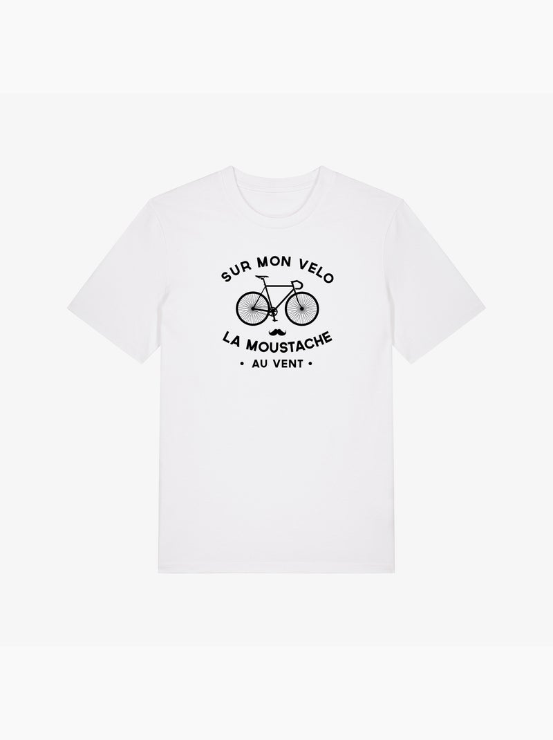 T-shirt Homme - LA MOUSTACHE AU VENT Blanc - Kiabi