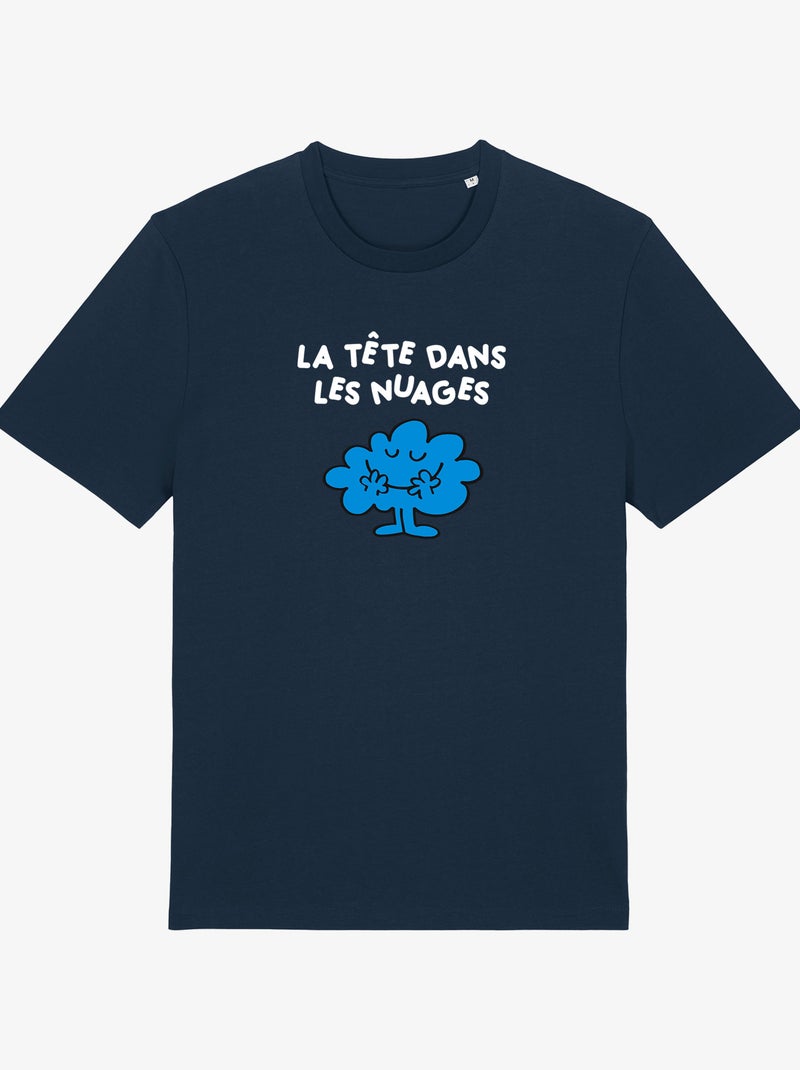T-shirt Homme - LA TETE DANS LES NUAGES 2 Bleu marine - Kiabi