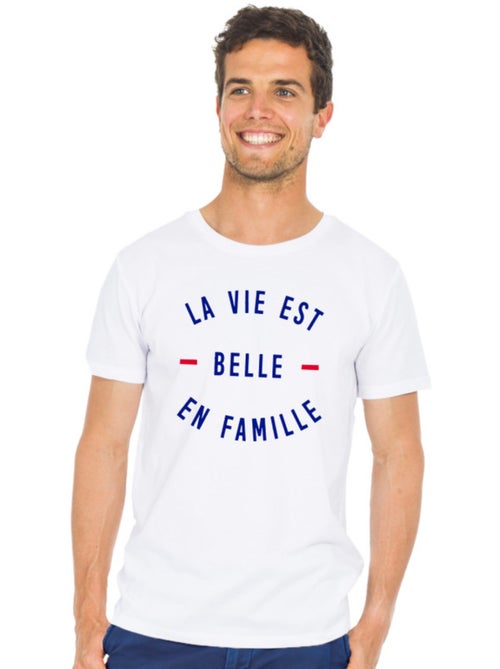 T-shirt Homme - LA VIE EST BELLE EN FAMILLE - Kiabi T-shirt Homme - LA VIE EST BELLE EN FAMILLE - Kiabi