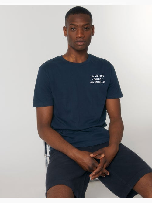 T-shirt Homme - LA VIE EST BELLE EN FAMILLE COEUR - Kiabi T-shirt Homme - LA VIE EST BELLE EN FAMILLE COEUR - Kiabi