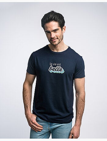 T-shirt Homme - LA VIE EST BELLE VERT