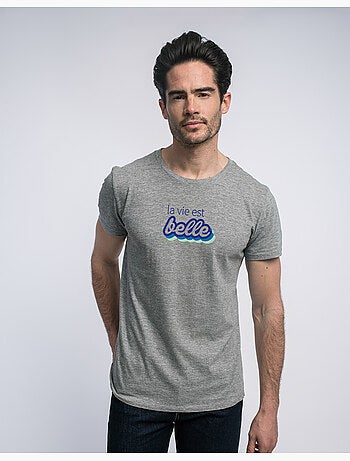 T-shirt Homme - LA VIE EST BELLE VERT